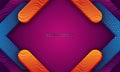 Modern background textured with 3D style and wavy lines. Abstract colorful papercut background with wavy lines