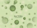 Modern bacteria germs background