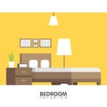 Modern badroom interior design icon. Vector illustration Royalty Free Stock Photo