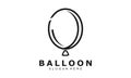 Modern balloon symbol vector logo