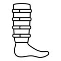 Modern bandage icon outline vector. Accident fracture Royalty Free Stock Photo