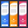 Modern Banner Designs with Different Colors