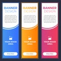 Modern Banner Designs with Different Colors