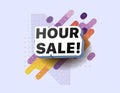 Modern banner hour sale products at discounts