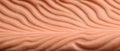 Modern banner in Peach Fuzz color of the year 2024. Texture of wool and fibers.