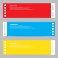 Modern banners set template and background Royalty Free Stock Photo