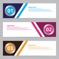 Modern banners set template and background Royalty Free Stock Photo
