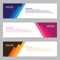 Modern banners set template and background