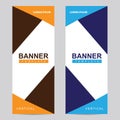 Modern banners set template and background