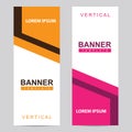 Modern banners set template and background Royalty Free Stock Photo