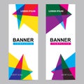 Modern banners set template and background Royalty Free Stock Photo