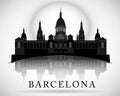 Modern Barcelona City Skyline Design. Spain