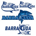 Modern Barracuda logo. Vector illustration. Royalty Free Stock Photo