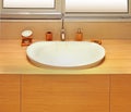 Modern bathroom basin Royalty Free Stock Photo