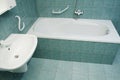 Modern bathroom with bathtub Royalty Free Stock Photo