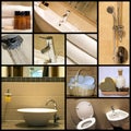 Modern bathroom - collage