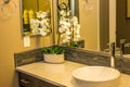 Modern Bathroom Counter With Bowl Sink Royalty Free Stock Photo