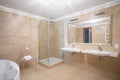 Modern bathroom for couple Royalty Free Stock Photo