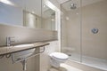 Modern bathroom with designer wash basin Royalty Free Stock Photo