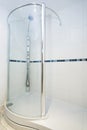 Modern bathroom detail with lage shower Royalty Free Stock Photo