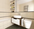 Modern bathroom interior