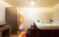 Modern bathroom with jacuzzi Royalty Free Stock Photo