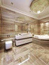 Modern bathroom with jacuzzi Royalty Free Stock Photo