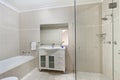 Modern bathroom in luxury apartment Royalty Free Stock Photo