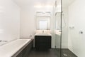 Modern bathroom in luxury apartment Royalty Free Stock Photo