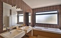 Modern bathroom in luxury villa