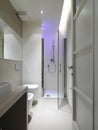 Modern bathroom with shower cubicle Royalty Free Stock Photo