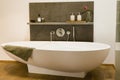 Modern Bathtub In Bathroom Royalty Free Stock Photo