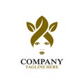 Modern beauty queen and spa logo