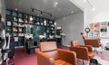 Modern beauty salon interior. Hair salon interior business