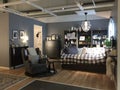 Modern bedroom design at store IKEA