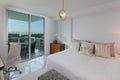 Modern bedroom in Miami Royalty Free Stock Photo