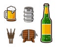 Modern Beer Graphic Asset Illustration Set