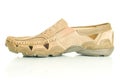 Modern beige mens moccasin