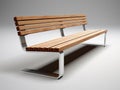 modern bench isolated on a clean white background