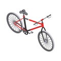 Modern Bicycle Isometric Composition Royalty Free Stock Photo
