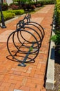 Bike Rack at Main Street at Exton Royalty Free Stock Photo