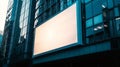 Sleek Modern Billboard Mockup: Urban Cityscape Advertising Design Template for your next big campaign. Perfect Royalty Free Stock Photo