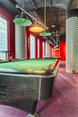 Modern Billiard Club Inviting to Play Royalty Free Stock Photo