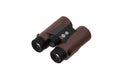 Modern binoculars. Optical device for long-range observation. Isolate on a white back