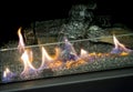 Modern bio fireplot fireplace on ethanol gas. Smart ecological alternative