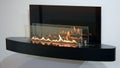 Modern bio fireplot fireplace on ethanol gas. Smart ecological