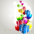 Modern birthday background Royalty Free Stock Photo