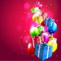 Modern birthday background Royalty Free Stock Photo