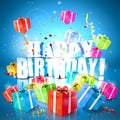 Modern birthday background Royalty Free Stock Photo