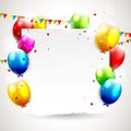 Modern birthday background Royalty Free Stock Photo